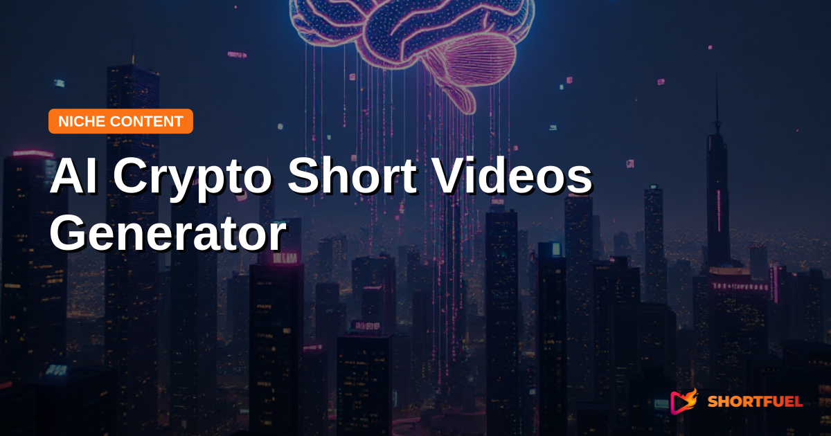 AI Crypto Short Videos Generator